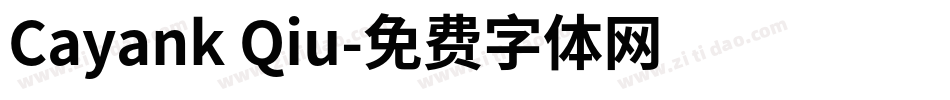 Cayank Qiu字体转换